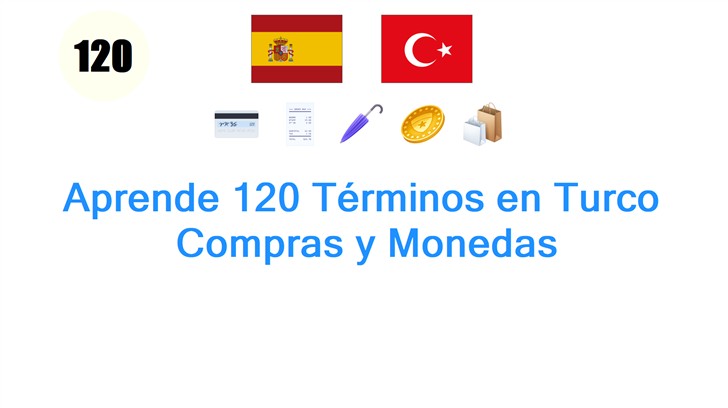 Aprende 120 Términos en Turco: Compras y Monedas